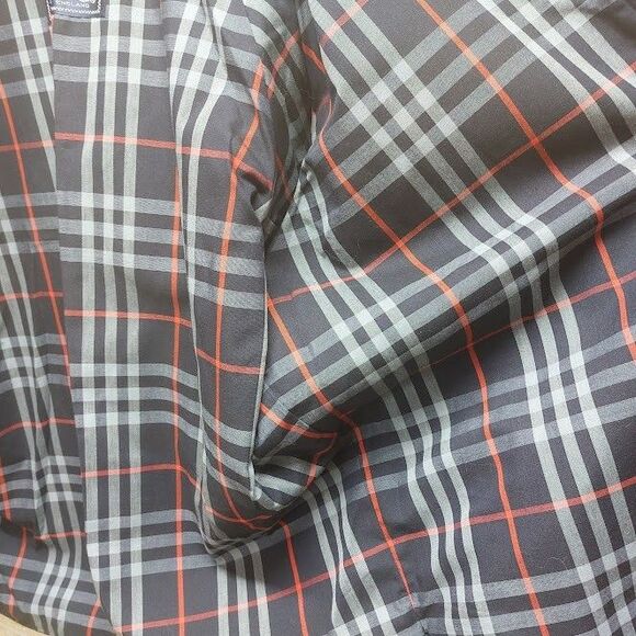 Burberrys Vintage Womens 14R Navy Harrington Jacket Nova Check Lining Excellent - Picture 15 of 16